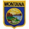 Montana State Flag Shield Patch 2 7/8&#x22; x 3 1/2&#x22;
